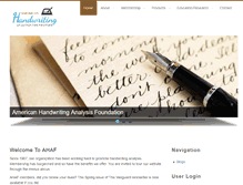 Tablet Screenshot of ahafhandwriting.org